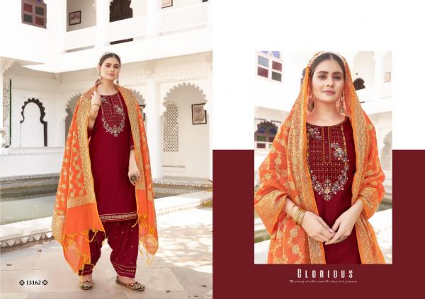 Kalaroop Sunheri By Patiala 5 Silk Readymade Suits Collection